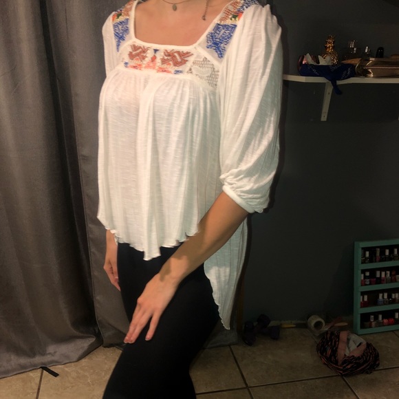 Free People Tops - EUC free people bohemian blouse S